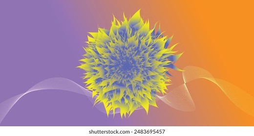 Gradient 3D Unique abstract background