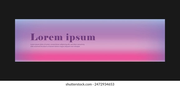 Gradient abstract artistic horizontal banner template