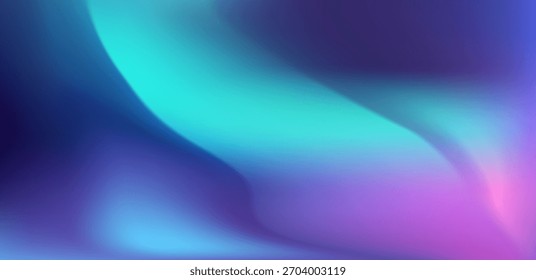 Fondo abstracto de la aurora del gradiente. Gradientes suaves de color púrpura, verde y azul inspirados en las auroras boreales. Vector Aurora Sky para el App, Web, tarjeta de felicitación, diseño del Anuncio