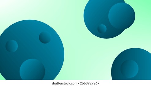 Gradient Abstract background with blue circles and Copy Space for wallpaper web page background web banners
