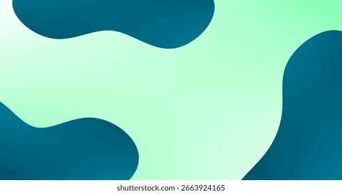 Farbverlauf Abstrakter Hintergrund mit blauen flüssigen Formen und Kopienraum für Einfügen Elemente
