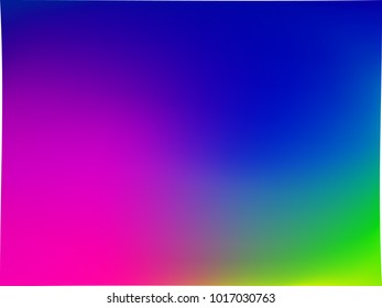 Gradient abstract background. Blurred bright colors, colorful rainbow pattern. Multicolored fluid shapes for Web and Mobile Applications, social media, modern decoration Vector illustration