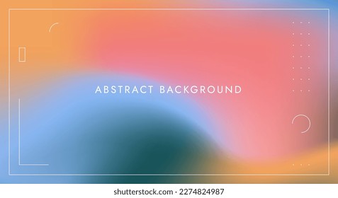 Gradient abstract background. Blurred texture effect. bright red orange blue colored modern abstract graphic illustration