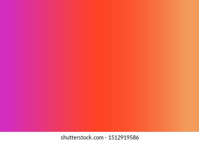 Gradient abstract background in bright colors in a trendy style, suitable for the design of social media, landing pages, web banners. Three shades were used - fuchsia, orange and coral.
