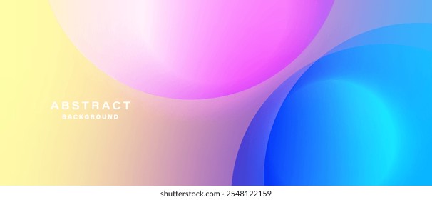 Gradient abstract background with circular line patterns. Vector illustration.