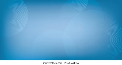 Gradient abstract background with circular line patterns. Vector illustration.
