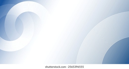 Gradient abstract background with circular line art