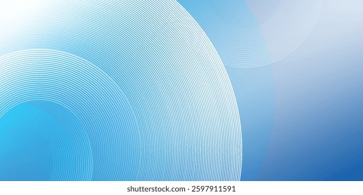 Gradient abstract background with circular line patterns. Vector illustration art
