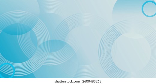Gradient abstract background with circular line patterns. Vector illustration.
