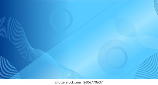 Gradient abstract background with circular line patterns. Vector illustration.