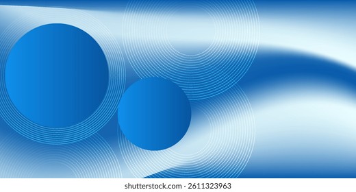 Gradient abstract background with circular line patterns. Vector illustration art