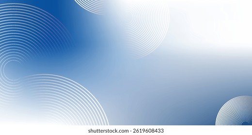 Gradient abstract background with circular line patterns