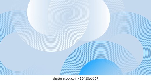 Gradient abstract background with circular line patterns. Vector illustration.
