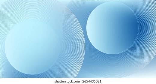 Gradient abstract background with circular line patterns. Vector illustration.
