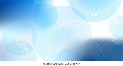 Gradient abstract background with circular line patterns. Vector illustration.
