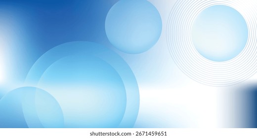 Gradient abstract background with circular line patterns. Vector illustration.
