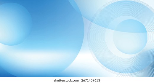 Gradient abstract background with circular line patterns. Vector illustration.