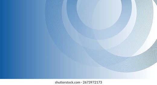 Gradient abstract background with circular line patterns modern