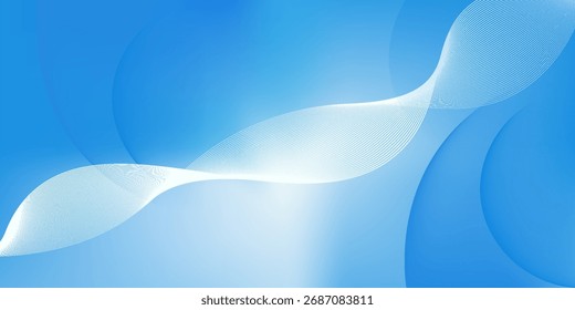 Gradient abstract background with circular line patterns. Vector illustration modern

