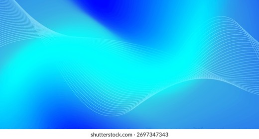 Gradient abstract background with circular line patterns. Vector illustration modern
