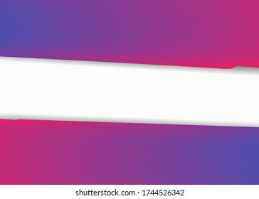Gradient abstract background with colorful blue and red and purple color trend. Vector screen saver illustration , space for text.