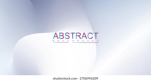 Gradient Abstract Background with Colorful Text and Soft, Curved
