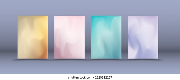 Gradient abstract background. Creative design for book covers, magazines, notebooks, albums, posters, booklets and posters. A set of templates for design and creative ideas.