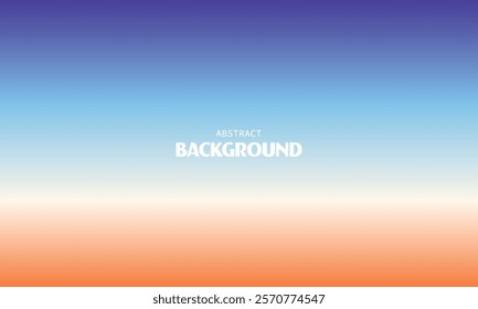 Gradient abstract background design color retro style blue cream orange