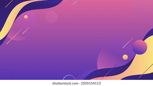 Gradient abstract background with different shapes vector design in eps 10