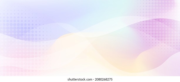 Gradient abstract background with dynamic shapes composition and halftone. vector illustration.