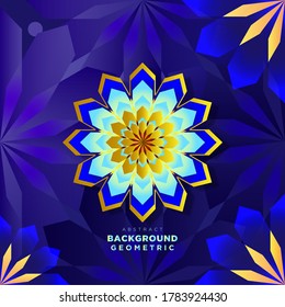 gradient abstract background with flowers