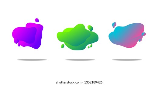 Gradient abstract background with flowing liquid shapes