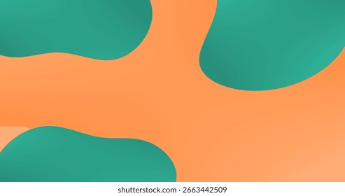 Gradient abstract background and Fluid gradient Shapes and Copy Space Poster Design