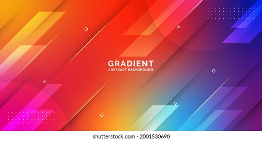 Gradient Abstract Background, Full color abstract background, Red Background