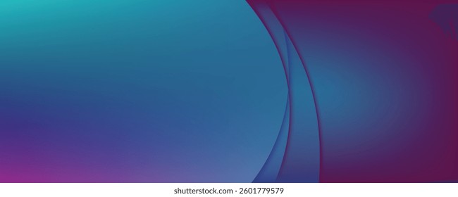 Gradient Abstract Background with Modern Curved Design