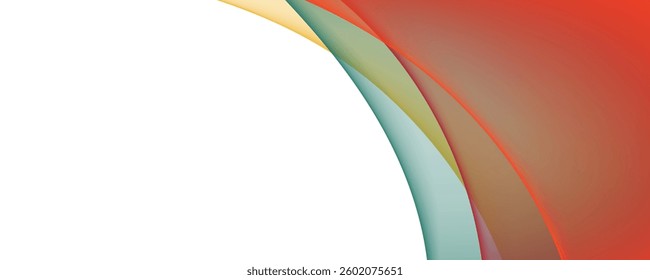 Gradient Abstract Background with Modern Curved Design