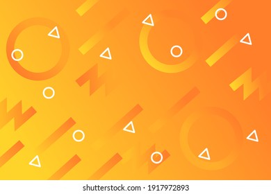 Gradient abstract background with nice symbols and triangular sign. suitable for decoration, web, cover, banner, etc.