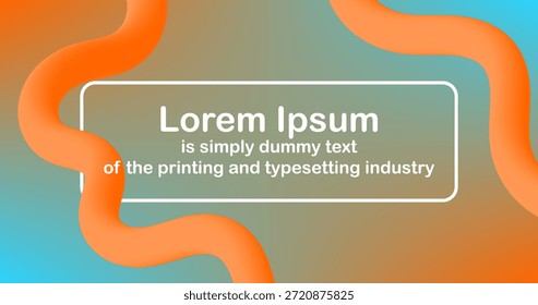 Fondo Abstractas degradado con tubería de líquido naranja y presupuesto para Plantilla de presentación