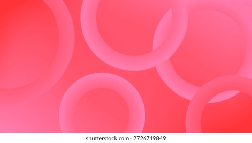 Gradiente Fundo abstrato com círculo rosa anéis românticos Design para Valentim