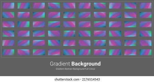 Gradient Abstract Background Set Full Color
