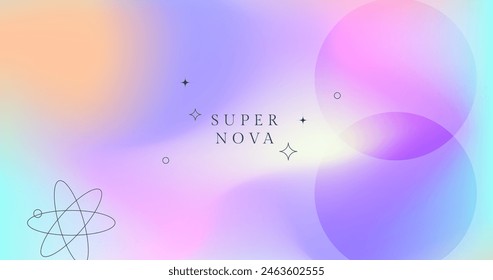 Gradient abstract background with shapes vector design in eps 10