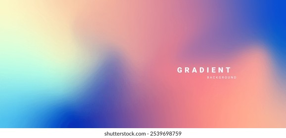Fondo abstracto degradado con color pastel suave. Vector