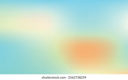 Gradient abstract background with soft pastel hues of blue, orange, and yellow, featuring dotted patterns creating a modern, artistic texture for versatile use