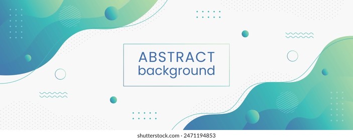 Gradient abstract background. template banner with geometric element and gradient color. design with liquid shape.