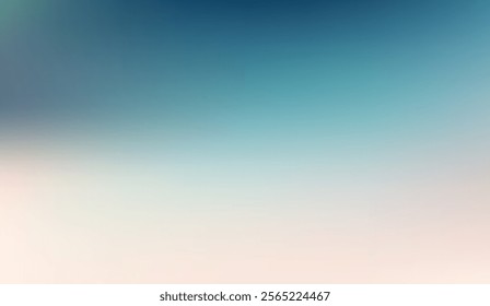 Gradient abstract background transitioning from deep teal to soft beige tones, evoking a serene, tranquil atmosphere suitable for contemporary designs