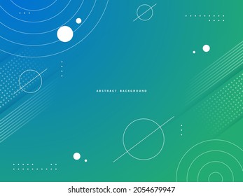 gradient abstract background with transparent circles and lines