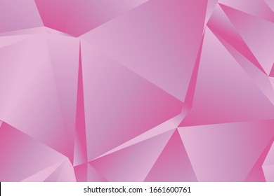 Gradient abstract background vector. Geometric pattern. Red, white, black color. Digital drawing. Decoration element. Polygonal vector illustration. Abstract geometric shape.