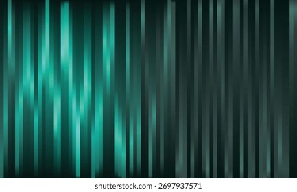 Gradient abstract background with vertical green and gray lines, ideal for modern designs. Features smooth color transitions, and a clean, minimalist aesthetic for various creative projects.