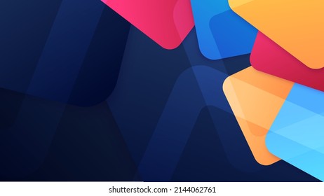 Gradient abstract background with vibrant shiny element decoration for web header, presentation design, tech banner