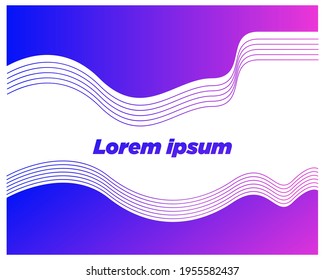 Gradient Abstract Background with wave